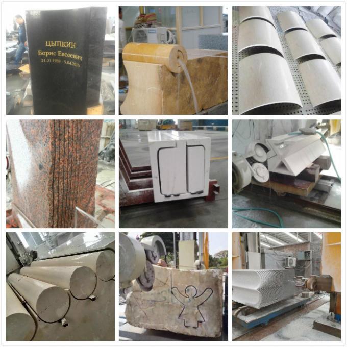 CNC Tel Elmas Tel Testere Makinası Mermer Granit Taş 0