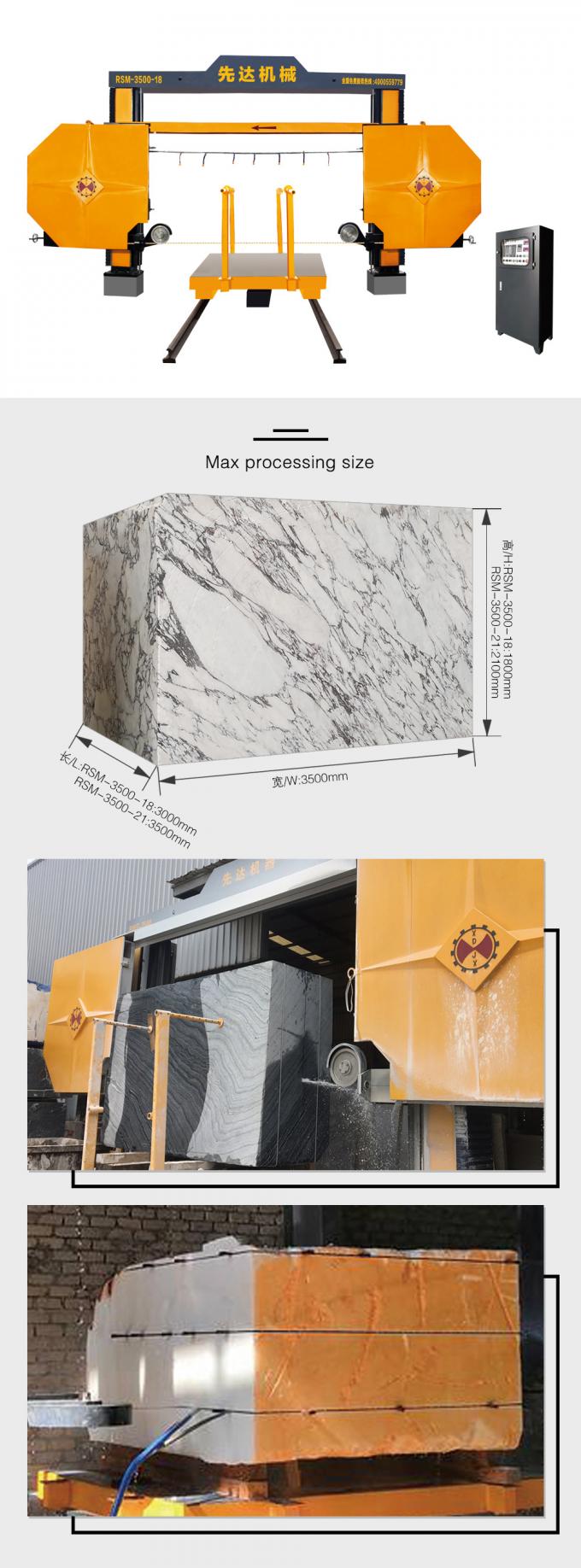 Taş Kesme Blok Bölme Makinesi Rsm-3500-18/21 Sert Kaya Kesme Taş Ocakçılığı 0