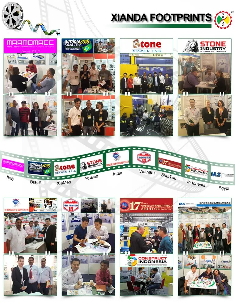 Automatic Smart Monoblock 5 Axis CNC Bridge Saw Cutting Machine for Granite Marble Quartz with 3400*2000*180mm Max Processing Size 15kw Motor 380V Power 3