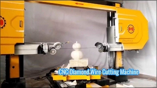 Karmaşık Taş Profilleme ve 3D Oyma için Yüksek Hassasiyetli 5 Eksenli CNC Elmas Tel Testere Makinesi