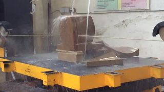 Granit Mermer Blok Kesme ve Şekillendirme için Otomatik 5 Eksenli CNC Elmas Tel Testere Makinesi