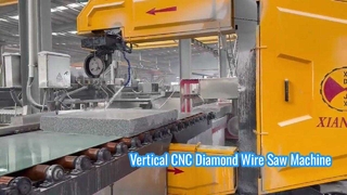 3D Taş Profilleme ve Blok Kesim için Dikey CNC Elmas Tel Testere Makinesi