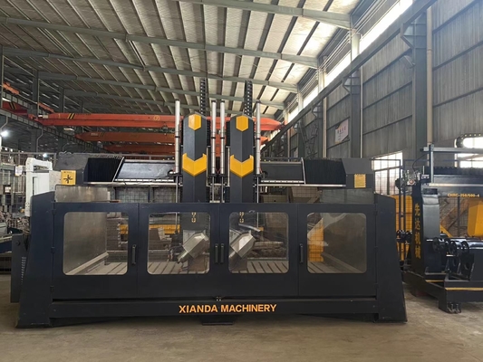 Kalite  Xianda 4 Axis High Precision CNC Carving Machine With 0.02mm Positioning Accuracy And 5.5KW Spindle Power Fabrika