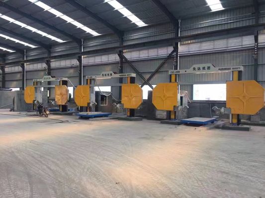 Taş Kesme için Yüksek Kesme Hassasiyetine ve Dört Milli Bağlantıya Sahip CNC Kontrollü Elmas Tel Testere Makinesi