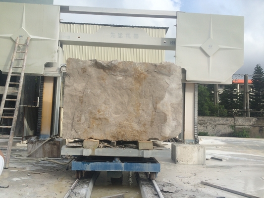 Granit Mermer Kuvars için CNC Taş Kesme Blok Giyinme Elmas Tel Testere Makinesi