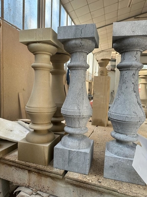 İki adet baluster sütun kesme makinesi yüksek kesme gücü ve 7.5kw ana motor