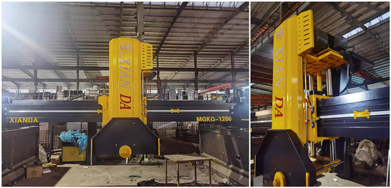 57/67kw Dört sütunlu orta blok kesme makinesi 2200-2800mm bıçak çaplı