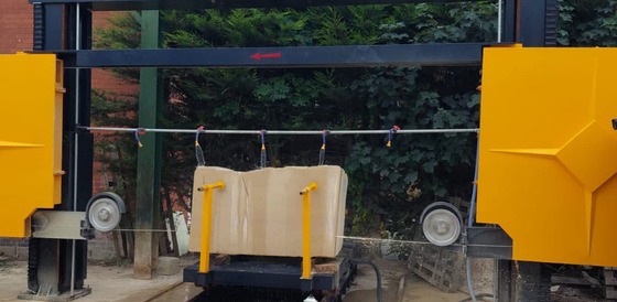 PLC kontrolü ile blok dalışı için elmas tel testeresi makinesi