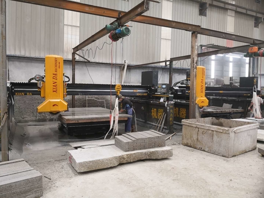 Büyük granit ve mermer levhaları için kızılötesi köprü kesme makinesi