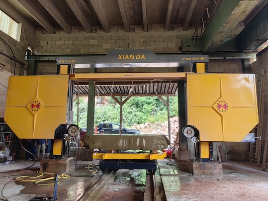Blok giymesi için elmas tel testeresi kesme makinesi