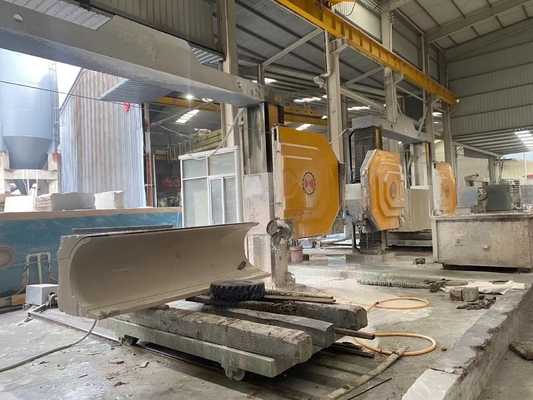 Mermer ve Granit için Otomatik CNC Tel Testere Kesme Makinesi