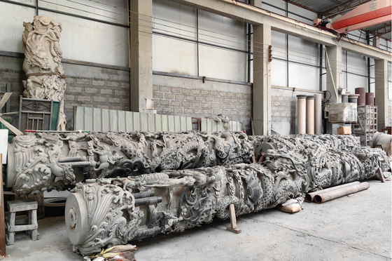 Büyük ölçekli taş işçiliği için tam 3 eksenli CNC düz taş oyma makinesi