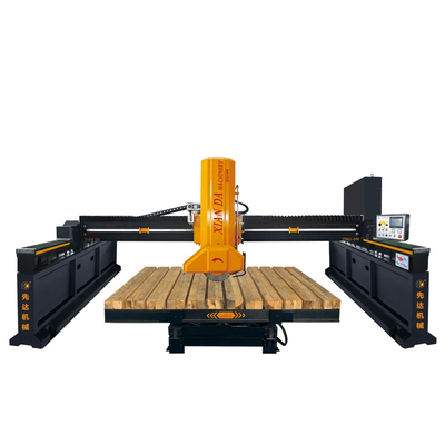 Hızlı Taş Plak Köprüsü Kesme Makinesi İş Masası 0-90°/0-360° Ve 300-400mm Blade
