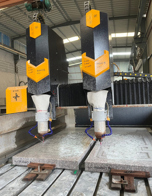 Mermer ve Granit İşleme için Yüksek Kapasiteli 3 Eksenli CNC Taş Oymak Makinesi