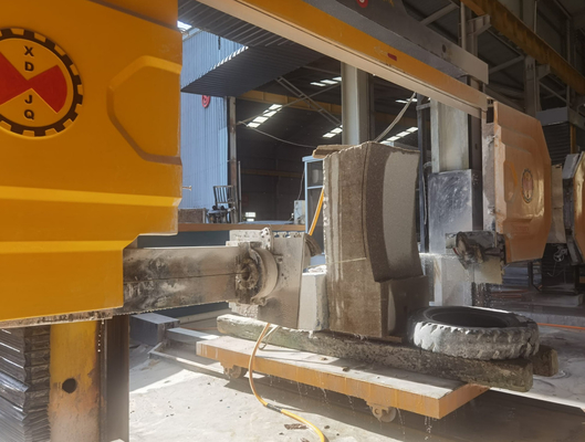 Yüksek Hızlı CNC Elmas Tel Testere Makinesi CNC-2000/2500/3000 Özel Şekiller İçin, Sütun Çubukları