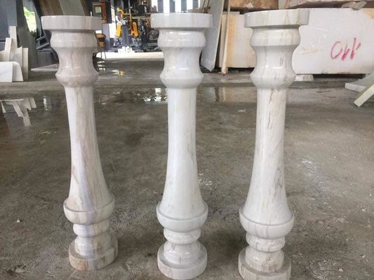 PLC / CNC Dört Pcs Baluster Kesme Makinesi Sütun, Sütun Bazı ve Sütun Başlığı Yol Engelliği