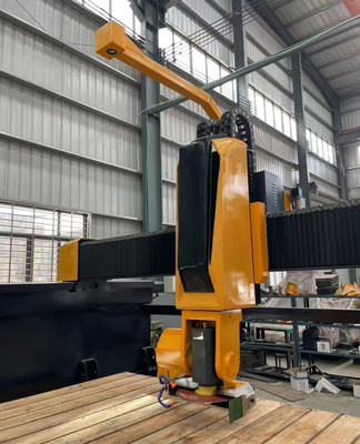 5 Eksenli CNC Köprü Çakmak Makinesinin İtalya Esa Sistemi Otomatik Program Yazılımı ile Mermer Mutfak Tezgâhı Taş Kesme
