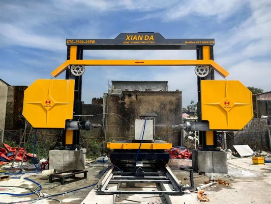 Endüstriyel taş kesimi için 4 uçuş tekerleği ile CNC Elmas Tel Çakma Makinesi