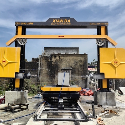 360° Dönüm Derecesi CNC Elmas Tel Testere Makinesi Üretim Verimliliği