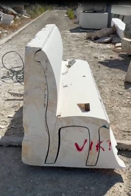 Otomatik 4 Eksenli CNC Tel Testere Taş Kesme Makinesi (Ocak ve Fabrika İçin)