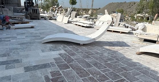 Otomatik 4 Eksenli CNC Tel Testere Taş Kesme Makinesi (Ocak ve Fabrika İçin)