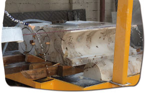 4 Eksenli CNC Elmas Tel Testere Makinesi Hassas Taş Kesimi Özel Şekiller ve Kavisli Tasarımlar İçin