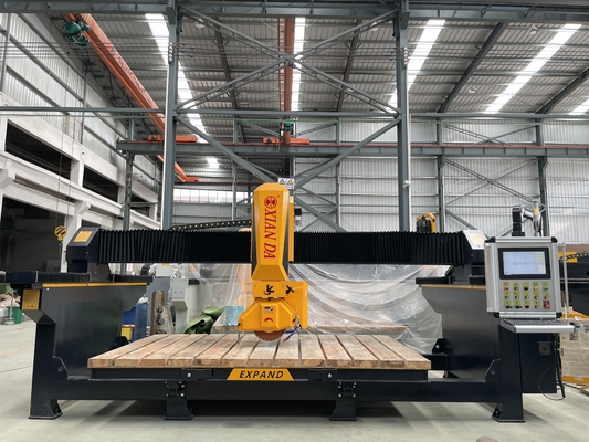 4 Eksenli CNC Köprü Çakma Kesme Makinesini Döşeme Dürme İşlemesi Taş Granit Mermer Kuvars Mutfak Masaüstü Slab Tile Lavabo Kesme