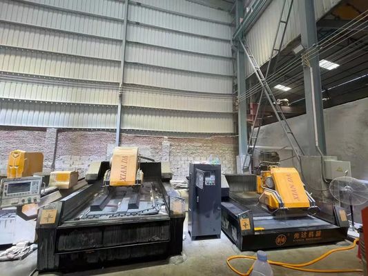 3 Eksenli Doğrusal CNC Kesme Makinesi 220V Güçlü 15kw Ana Motor ve Granit Çitleri için 21.5kw Brüt Güçlü