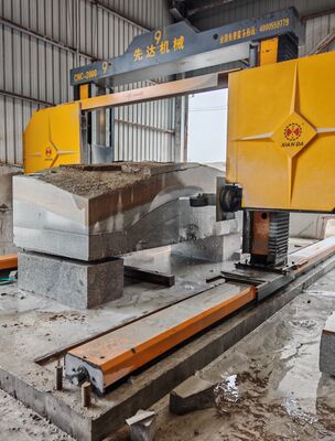 Gantry Hareketli Ağır Görevli Elmas Tel Testere Makinesi 3500*3500*2200mm Max İşleme Boyutu ve Yüksek Hassasiyetli Taş Kesme için CNC/PLC Kontrolü