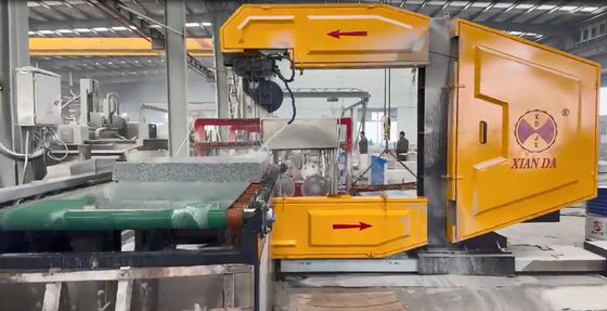 Dikey CNC Tel Testere Makinesi Kavisli Bordür Taşı İçin