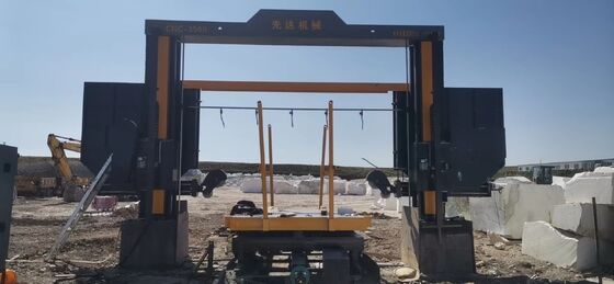 CNC Elmas Tel-Testere Giydirme Makinesi 360° Döner Tabla İle 1.5M/1.8M/2.1M/2.2M/3.5M Büyük Bloklar İçin