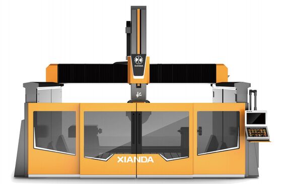5+1 Eksen Granit Mermer 3D Heykel için CNC İşlem Merkezi, Tub