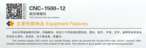 Mermer Granit Profili için Kompakt Dört Eksenli CNC Elmas Tel Çakma Makinesi - CE Sertifikalı Küçük Taş Kesme Makinesi