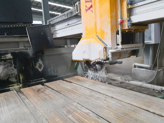 Kızılötesi Köprü Laser Çakmak Taş PLC Kesme Makinesi, Büyük Ölçekli Mermer ve Granit Çubuk İşleme için Uygun