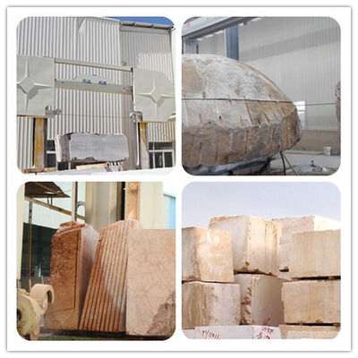 3000×3000×1500 mm Mermer ve Granit Blok Bölme için Senkron Vidalı Tahrikli PLC Kontrollü Elmas Tel Testere Makinesi