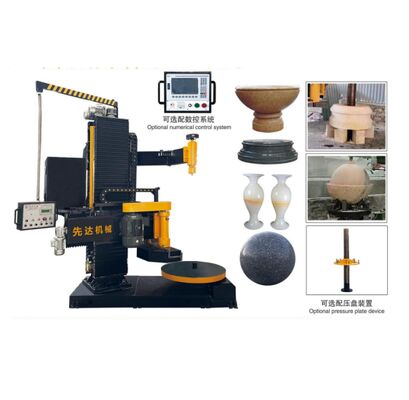 1000mm Maksimum Kesme Çaplı CNC Dikey Profilleme Makinesi ve Taş Levha Kesimi İçin 1500mm Dikey Kaldırma Hareketli