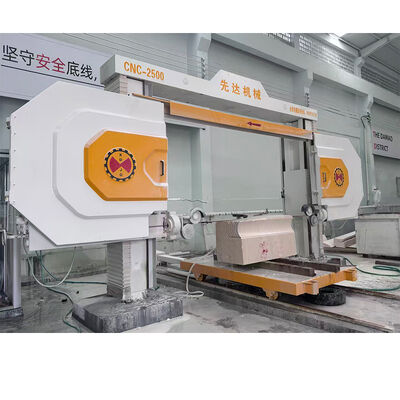 Taş Kesimi İçin Dört İğli Bağlantılı Yüksek Verimli CNC Kontrollü Elmas Tel Testere Makinesi