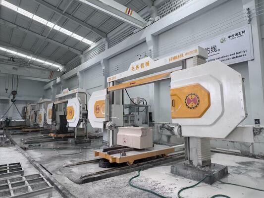Taş Kesme için Yüksek Kesme Hassasiyetine ve Dört Milli Bağlantıya Sahip CNC Kontrollü Elmas Tel Testere Makinesi