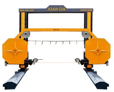 3500*3500*2200mm Maksimum İşlem Boyutlu ve Yüksek Hassasiyetli Taş Kesimi İçin CNC/PLC Kontrollü Portal Hareketli Elmas Tel Testere Makinesi