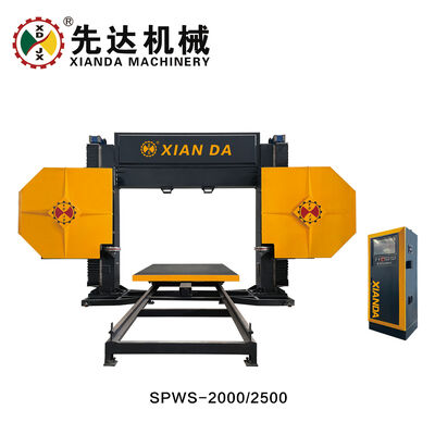 2000mm*2500mm*1200mm maksimum işleme boyutu ile köpüklü seramik elmas tel testere makinesi, 7.5kw ana motor ve 20-40m/s tel hızı