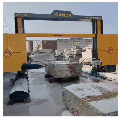 Granit Blok İmalatı için Endüstriyel Portal Hareketli Elmas Tel Testere Kesme Makinesi