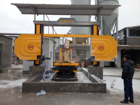 Xianda Keşif 5 Eksen CNC Elmas Tel Testere Makinesi Mermer Granit 3D Ark Sütun Şekillendirme Taş Profilleme Kesici