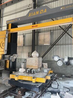 Xianda Keşif 5 Eksen CNC Elmas Tel Testere Makinesi Mermer Granit 3D Ark Sütun Şekillendirme Taş Profilleme Kesici