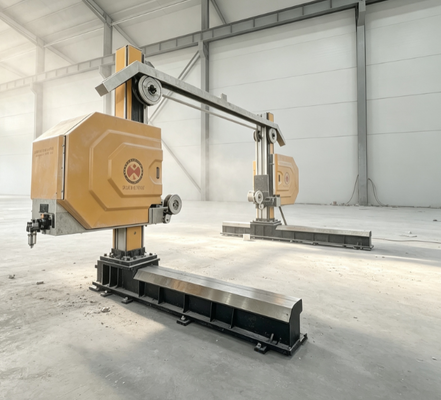 Büyük Taş Blok Kesimi İçin Gantry Hareketli CNC PLC Tel Testere Makinesi
