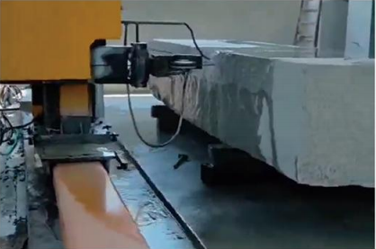 Büyük taş blok kesimi için dört uçuş tekerleği ile Gantry Hareketli CNC Tel Testere Makinesi 3500 × 3500 × 2200 mm