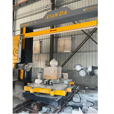 Karmaşık Taş Profilleme ve 3D Oyma için Yüksek Hassasiyetli 5 Eksenli CNC Elmas Tel Testere Makinesi