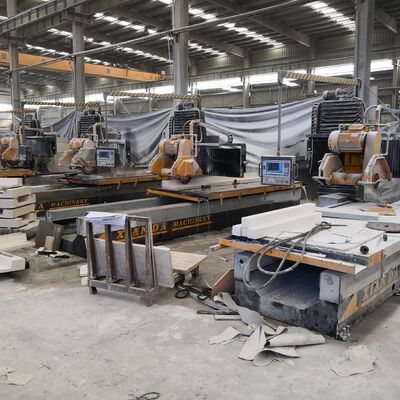 PLC Kontrol Duzlu Blade Kesme ve Ağır Güçlü Kaynaklı Çelik Çerçeveli Taş Çizgi Profilleme Makinesi