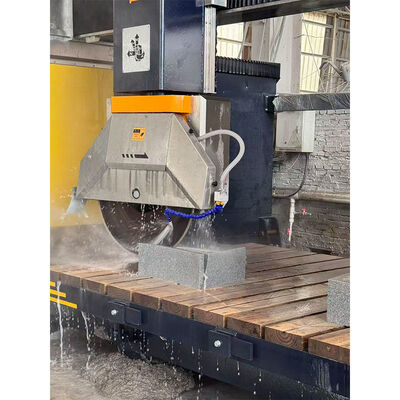 Portekiz Mermer Kesim ve Taş Dekorasyon Projeleri için Hassas 5 Eksen CNC Köprü Testere Makinası