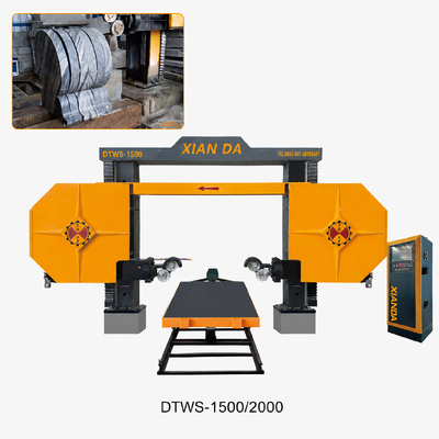 Yüksek Hızlı Kesme Yetenekliliği Elmas Tel Çakma Makinesi Kesim için Trolley Boyutu 1300 2500mm ve Maksimum İşleme Boyutu 3000 3000 1500mm sunar
