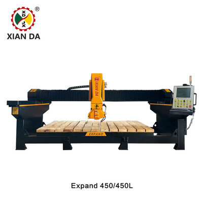 4 + 1 Eksenli CNC Köprü Çakma Makinesi, Granit Mermer Kuvars Taş Kesme Makinesi, Xianda Expand 450MC / 450L-MC
